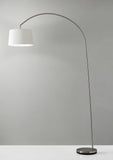 Sweeping Curve Floor Lamp in Black Metal