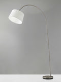 Sweeping Curve Floor Lamp in Black Metal